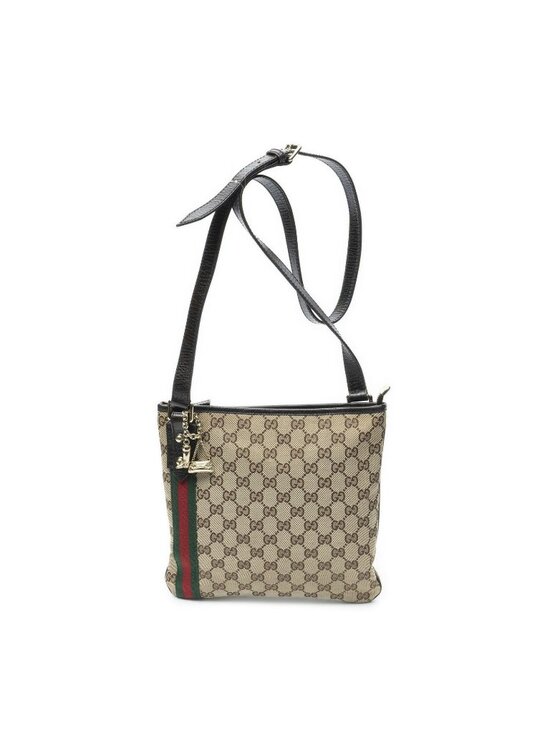 Gucci Handbags - Gucci Web Jolicoeur Crossbody Beige Brown GG Canvas
